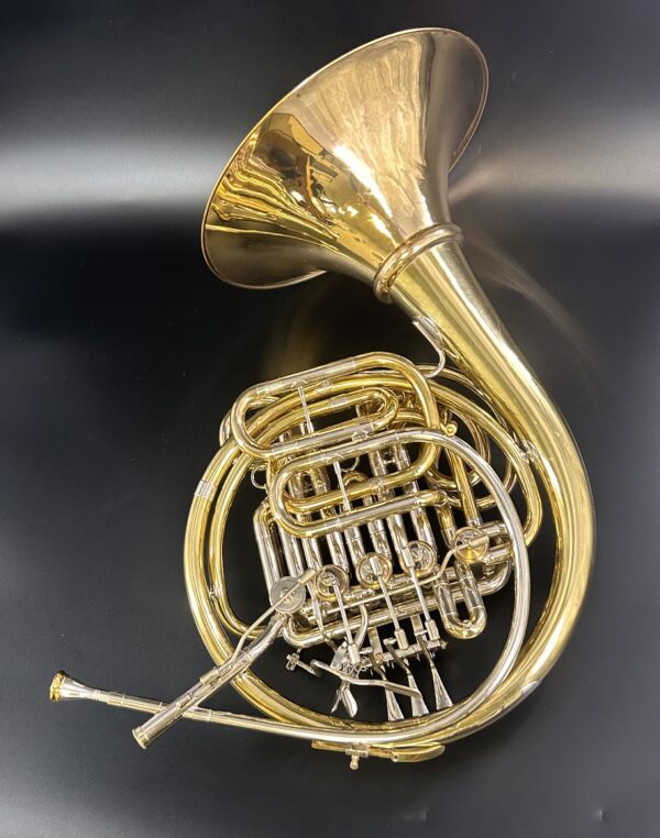 Finke Triple horn, used, back side.